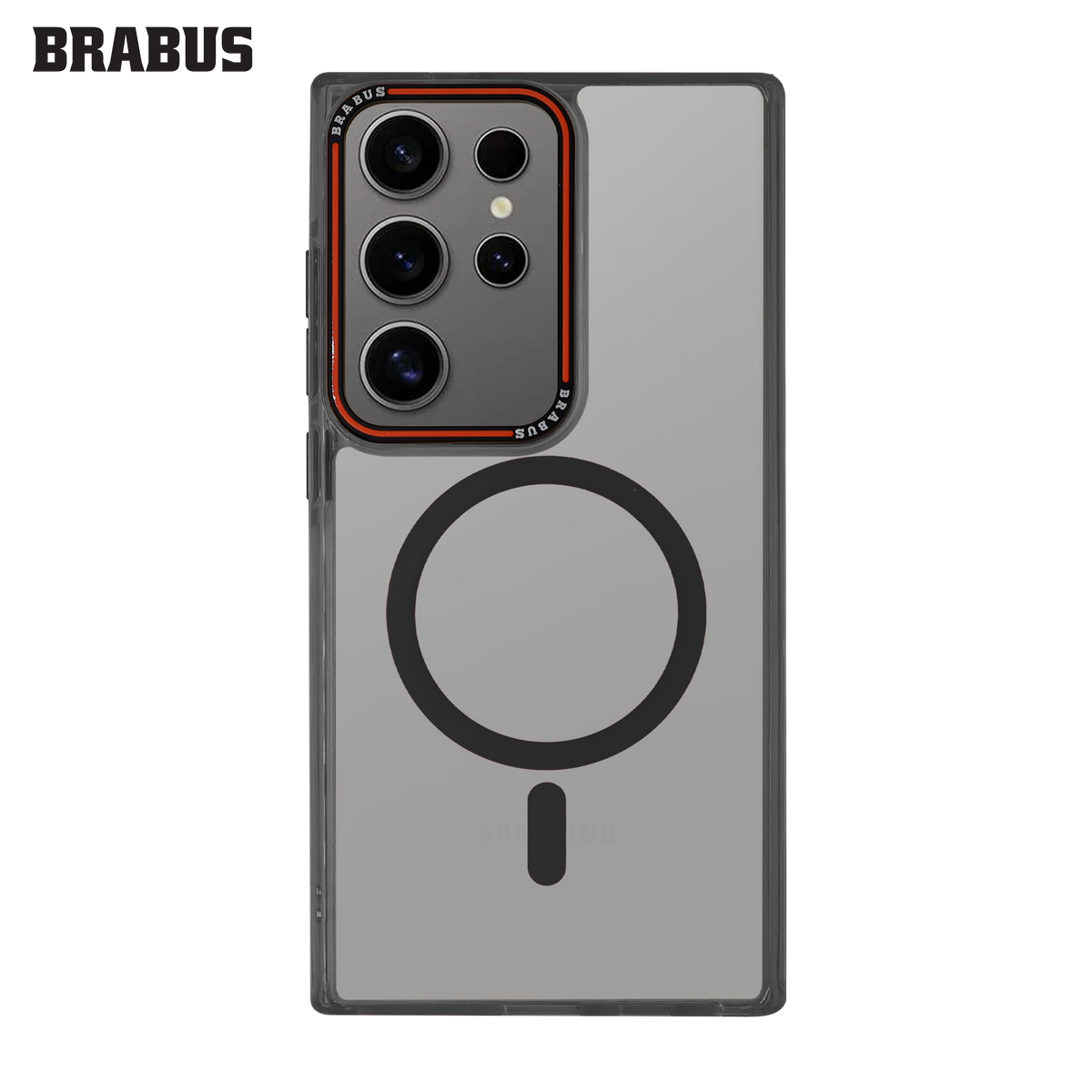 BRABUS Samsung S24 Ultra MagSafe-Compatible Colored Clear Anti-Shock Cupra Silicone Case · 2