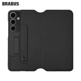 BRABUS Faux Leather Lens Korumalı Stand Kart Bölmeli Flip Kapak Phoenix Case for Samsung Galaxy S24 Ultra · 3