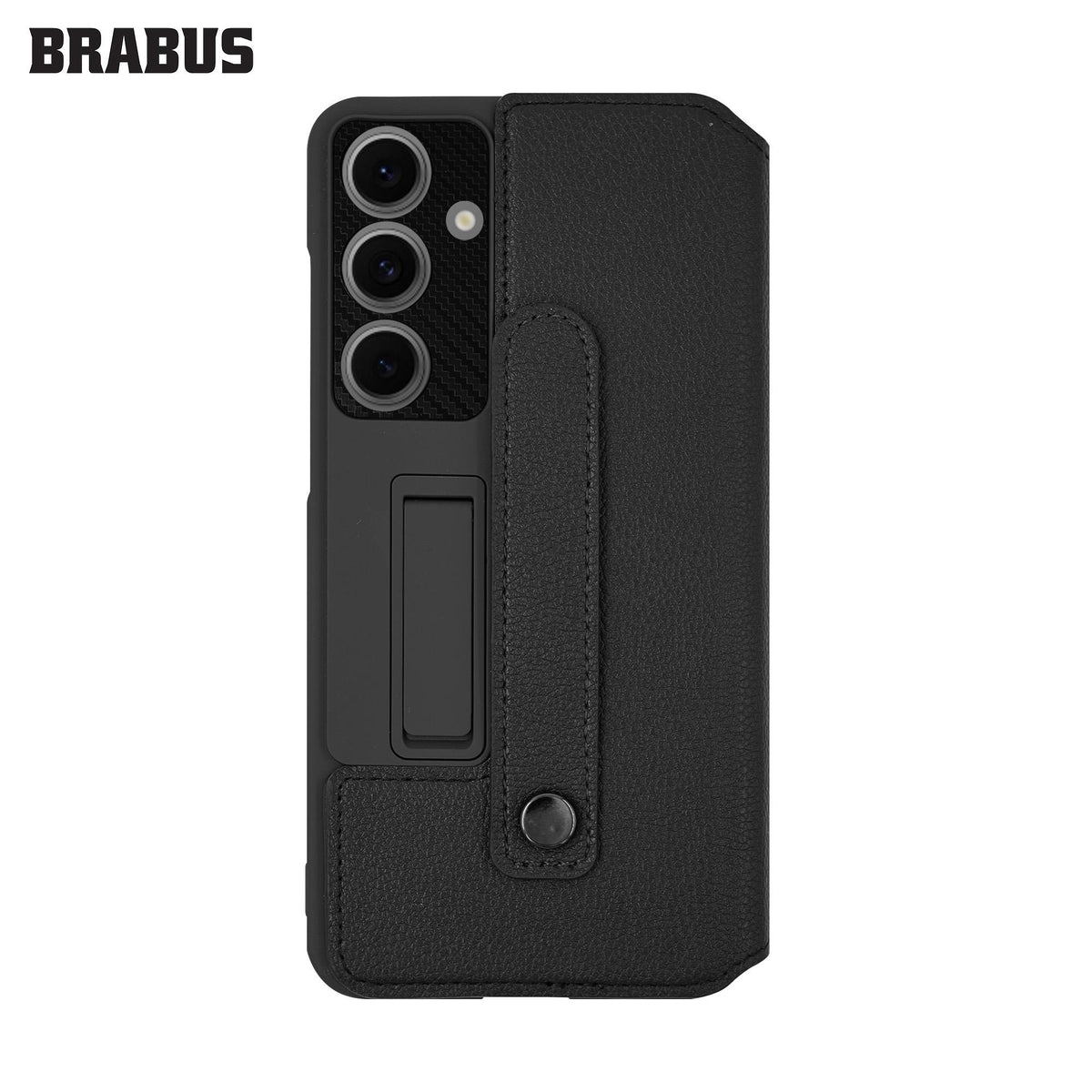BRABUS Faux Leather Lens Korumalı Stand Kart Bölmeli Flip Kapak Phoenix Case for Samsung Galaxy S24 Ultra · 2