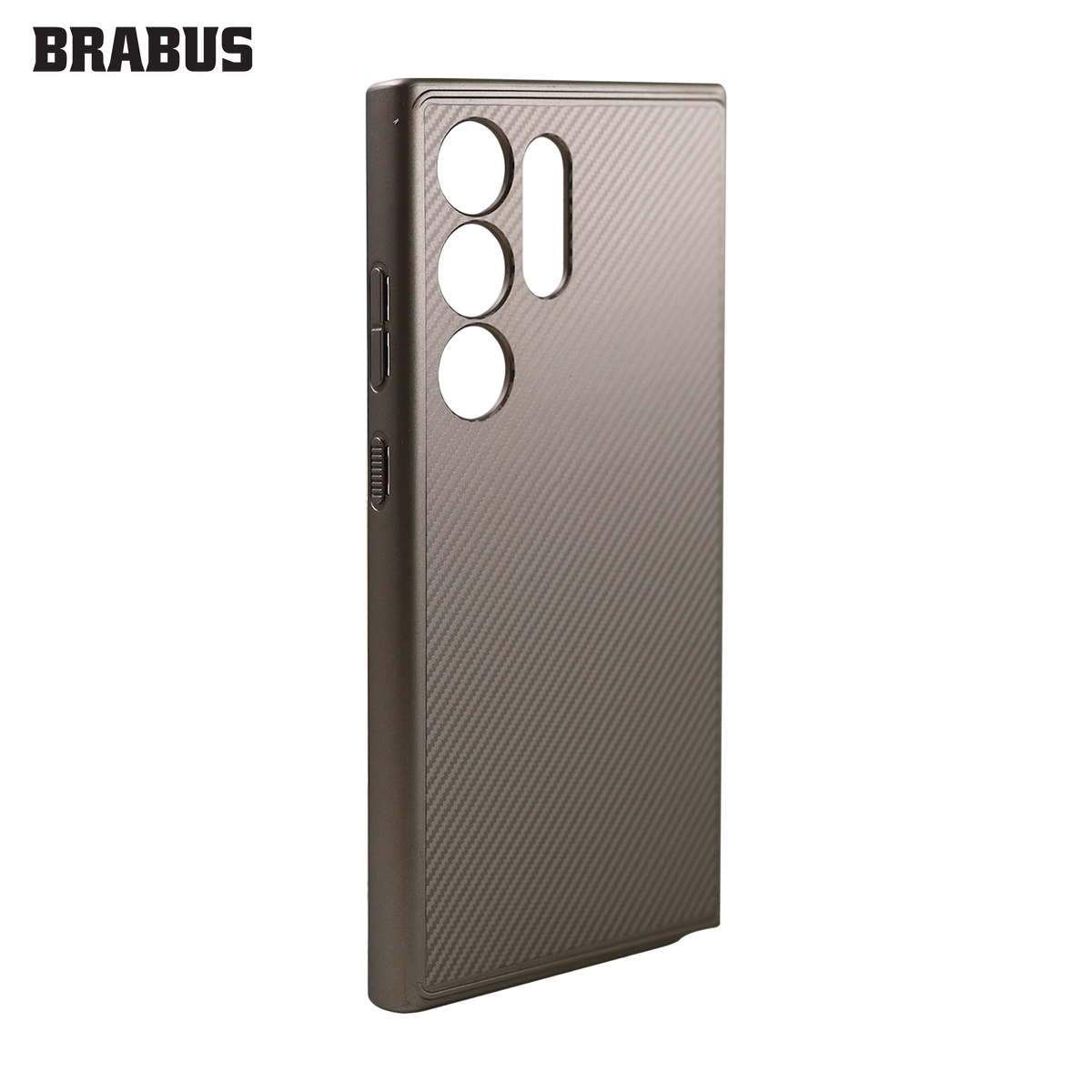 BRABUS Carbon Fiber Görünümlü Soft Edges Silicone İndigo Case for Samsung Galaxy S24 · 3