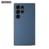 BRABUS Carbon Fiber Görünümlü Soft Edges Silicone İndigo Case for Samsung Galaxy S24 · 1