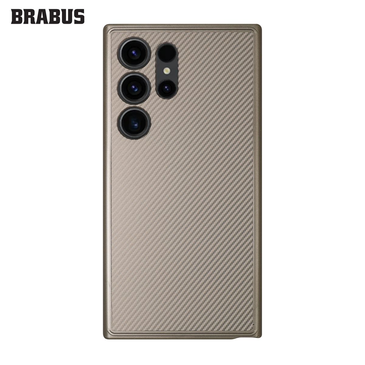 BRABUS Carbon Fiber Görünümlü Soft Edges Silicone İndigo Case for Samsung Galaxy S24 · 2