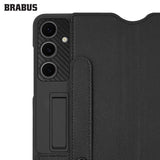 BRABUS Faux Leather Lens Korumalı Stand Kart Bölmeli Flip Kapak Phoenix Case for Samsung Galaxy S24 · 4