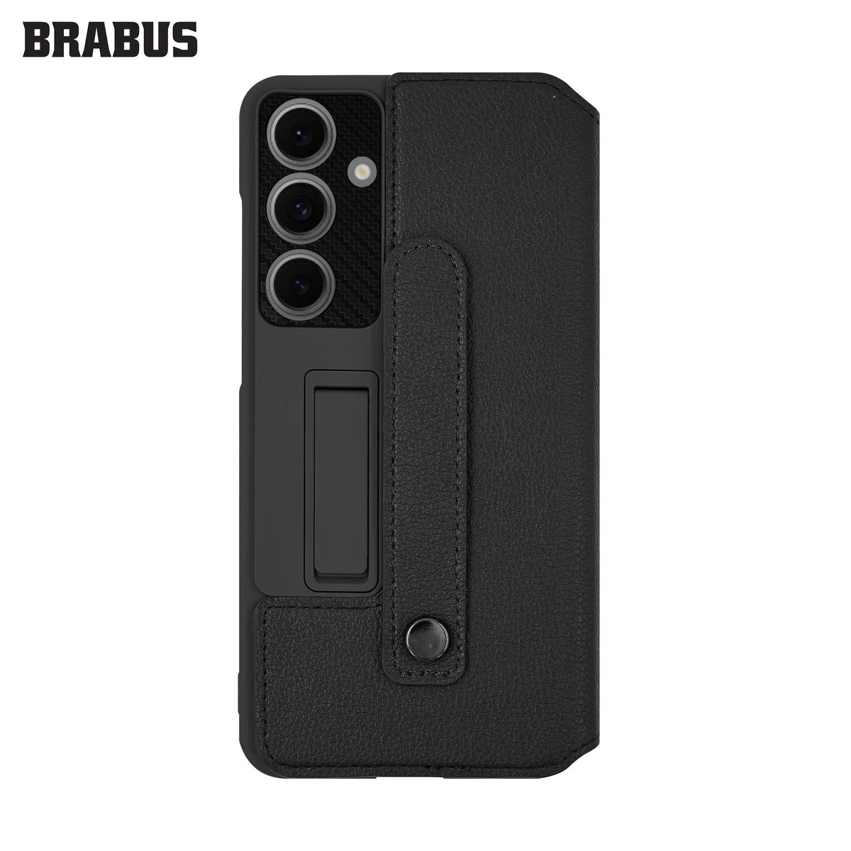 BRABUS Faux Leather Lens Korumalı Stand Kart Bölmeli Flip Kapak Phoenix Case for Samsung Galaxy S24 · 2