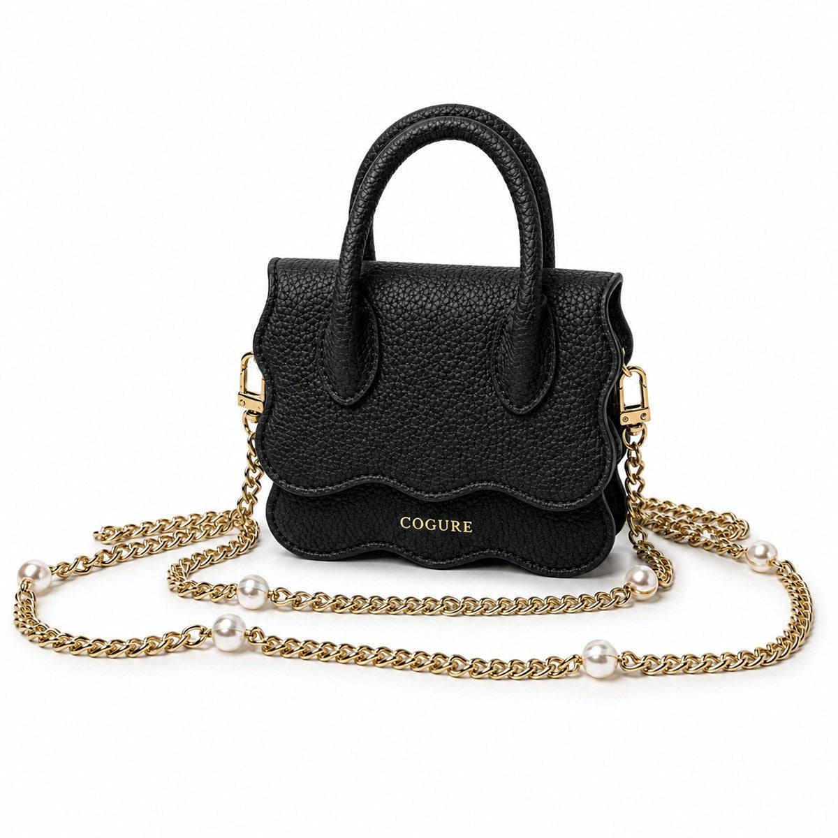 COGURE Hera Crossbody Mini Bag with Chain Strap · 2