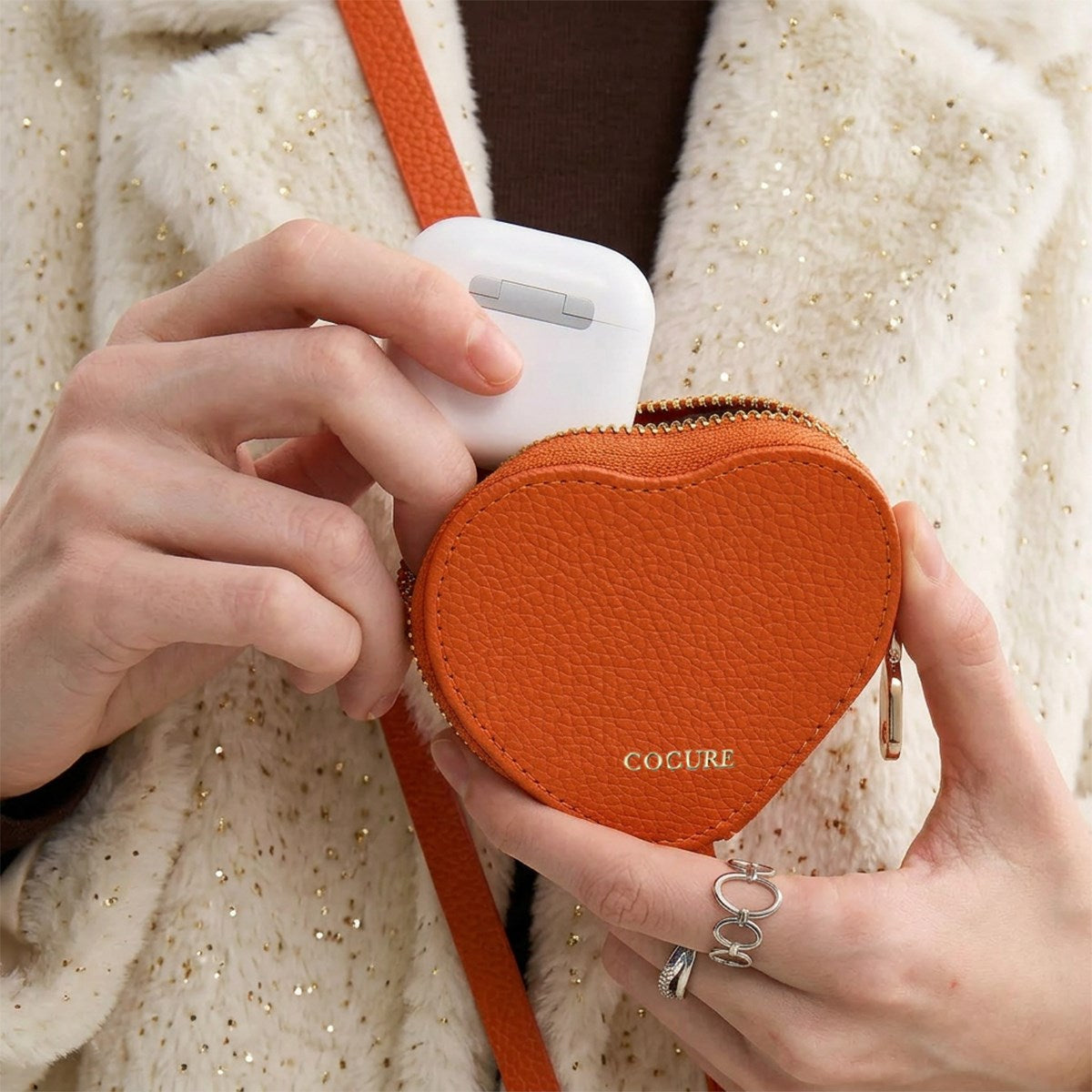 COGURE Heart Pattern Pouch Bag · 12