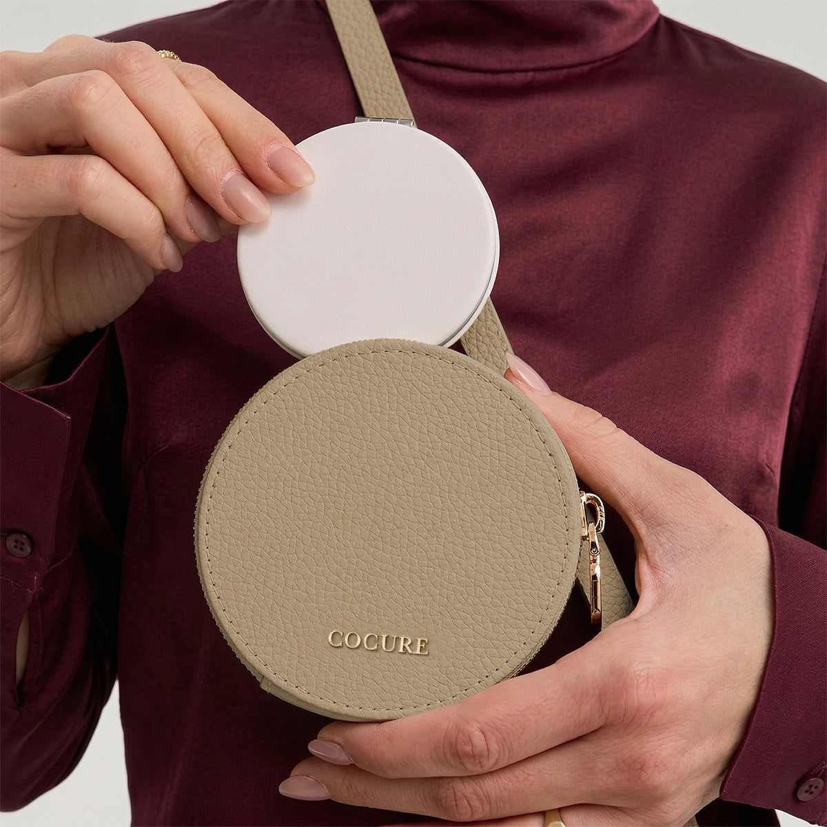 COGURE Round Pattern Accessory Bag · 2