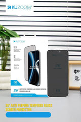KUZOOM Tempered Privacy Glass Screen Protector for iPhone 16 Pro Max · 1