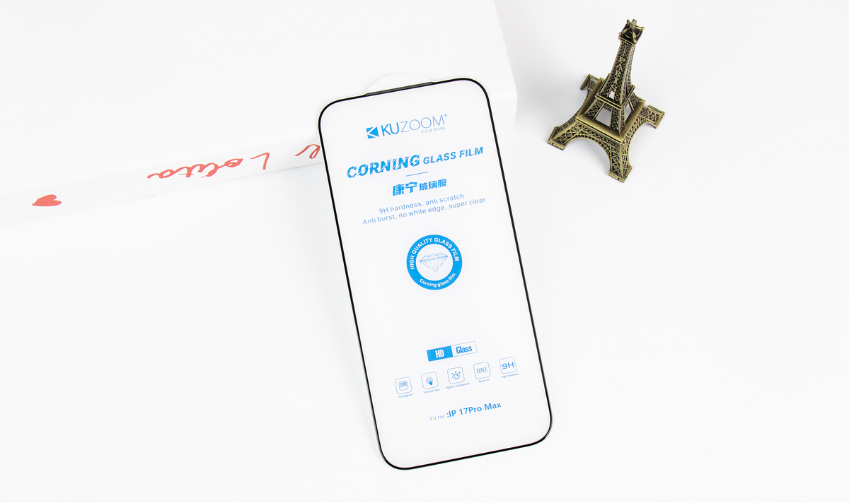 KUZOOM Glass Screen Protector for iPhone 17 · 3