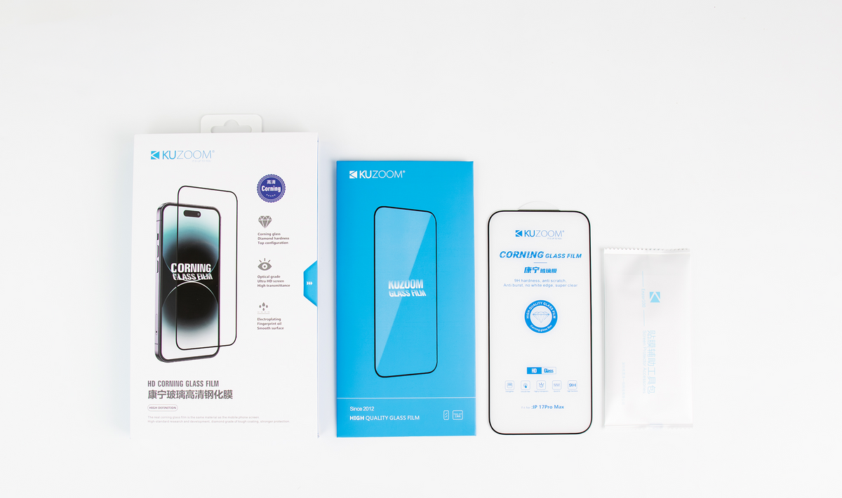 KUZOOM Glass Screen Protector for iPhone 17 · 4