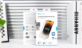 KUZOOM 3D Large Curved Fingerprint-Resistant Glass Screen Protector for iPhone 16 Pro · 1