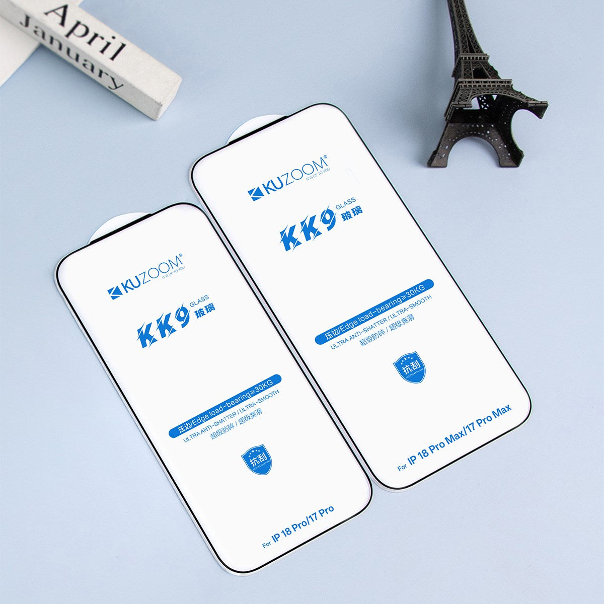 KUZOOM Anti-Scratch Scratch-Resistant Integrated Protection HD Tempered Glass Screen Protector for iPhone 18 Pro · 2