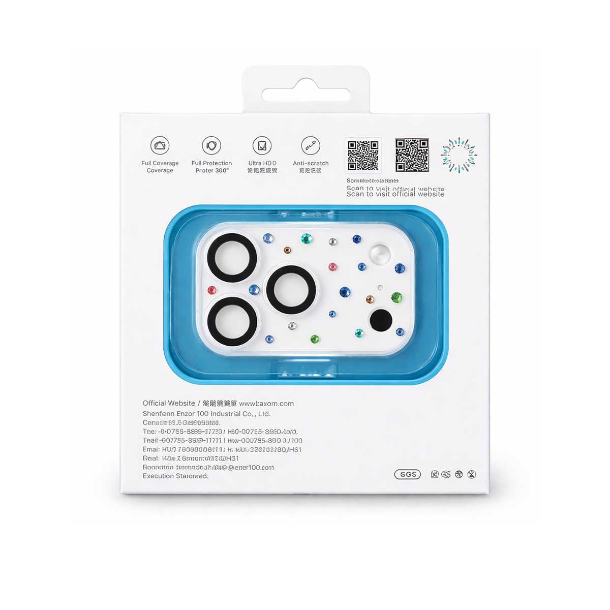 KUZOOM Dreamy Stars Bedazzle Rhinestone All-in-One Camera Lens Protector for iPhone 17 Pro Max · 2