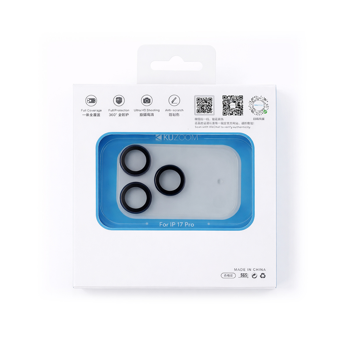 KUZOOM All-in-One Camera Lens Protector for iPhone 17 Pro · 5