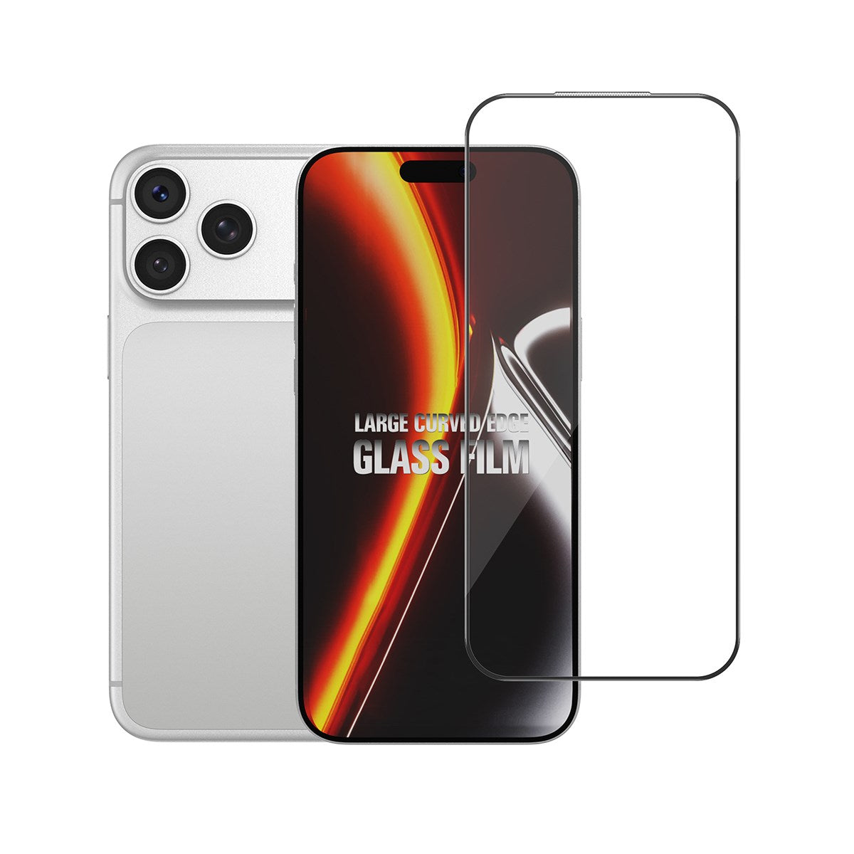 KUZOOM 10 Pack HD Curved Fingerprint-Resistant Glass Screen Protector for iPhone 18 Pro Max · 3