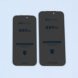 KUZOOM 3x Ultra Thin Frame Privacy Tempered Glass Screen Protector for iPhone 18 Pro · 2