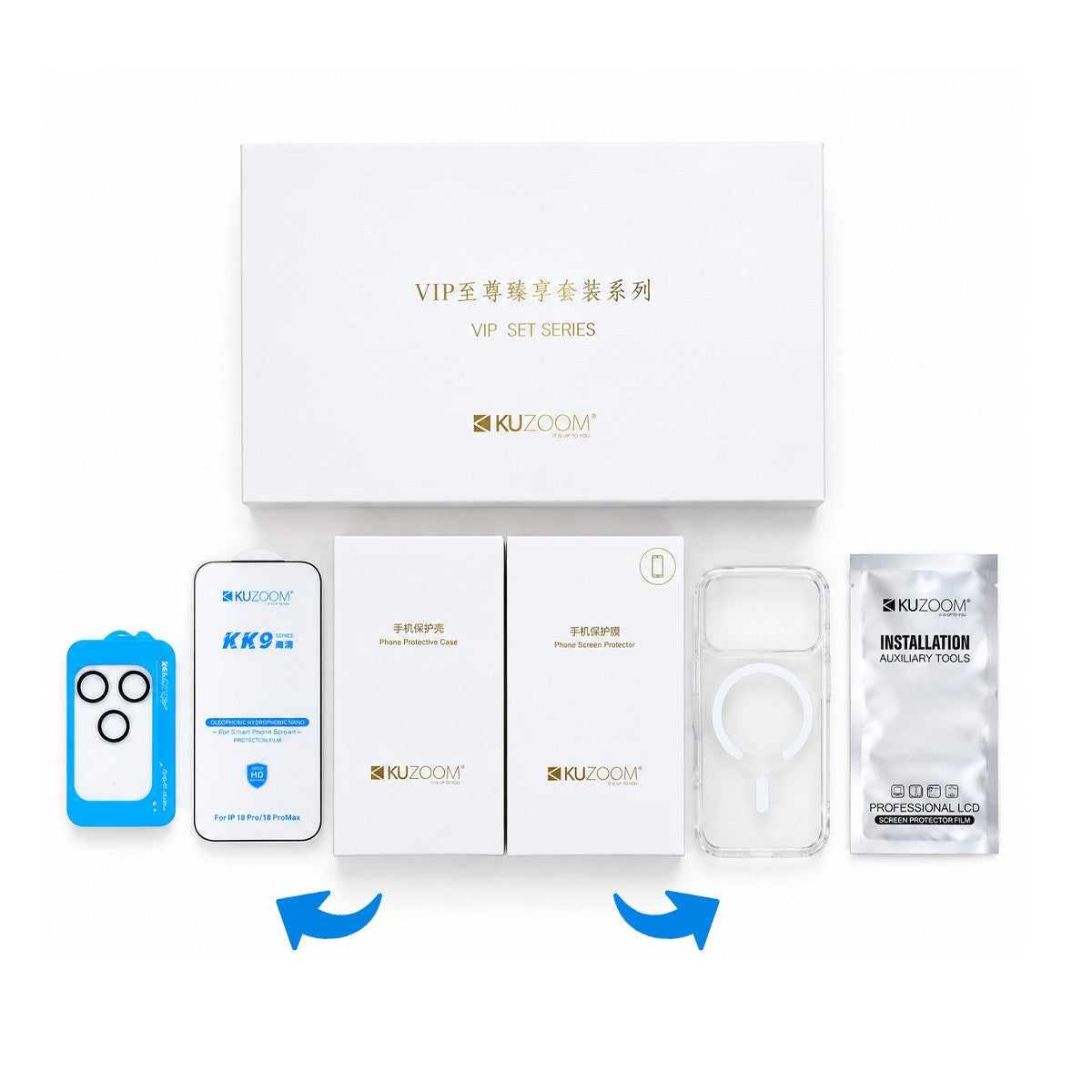 KUZOOM VIP HD Set Collection for iPhone 17 Pro / iPhone 18 Pro · 1