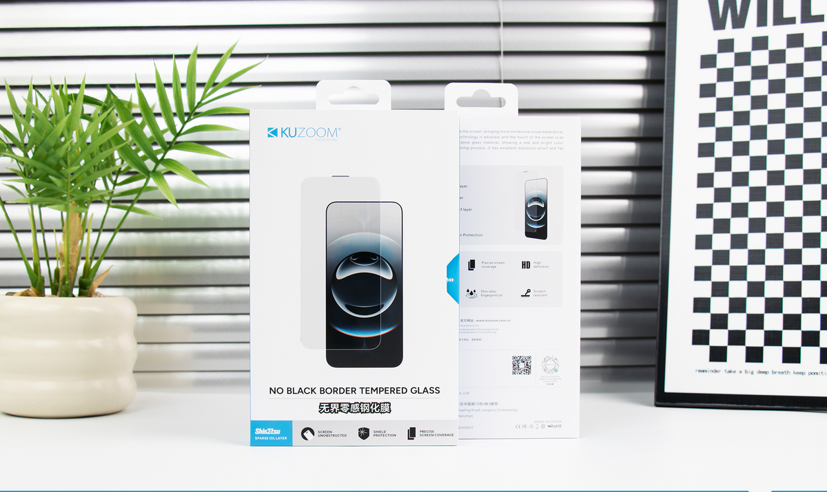 KUZOOM Full Edges Borderless Tempered Glass Screen Protector for iPhone 17 · 1