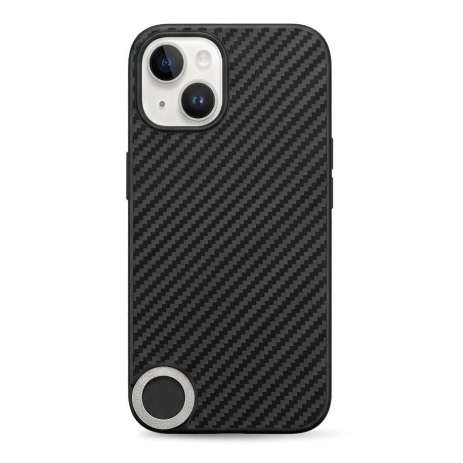 Mask Kalkan Carbon-Fiber-Look Functional Phone Case for iPhone 14