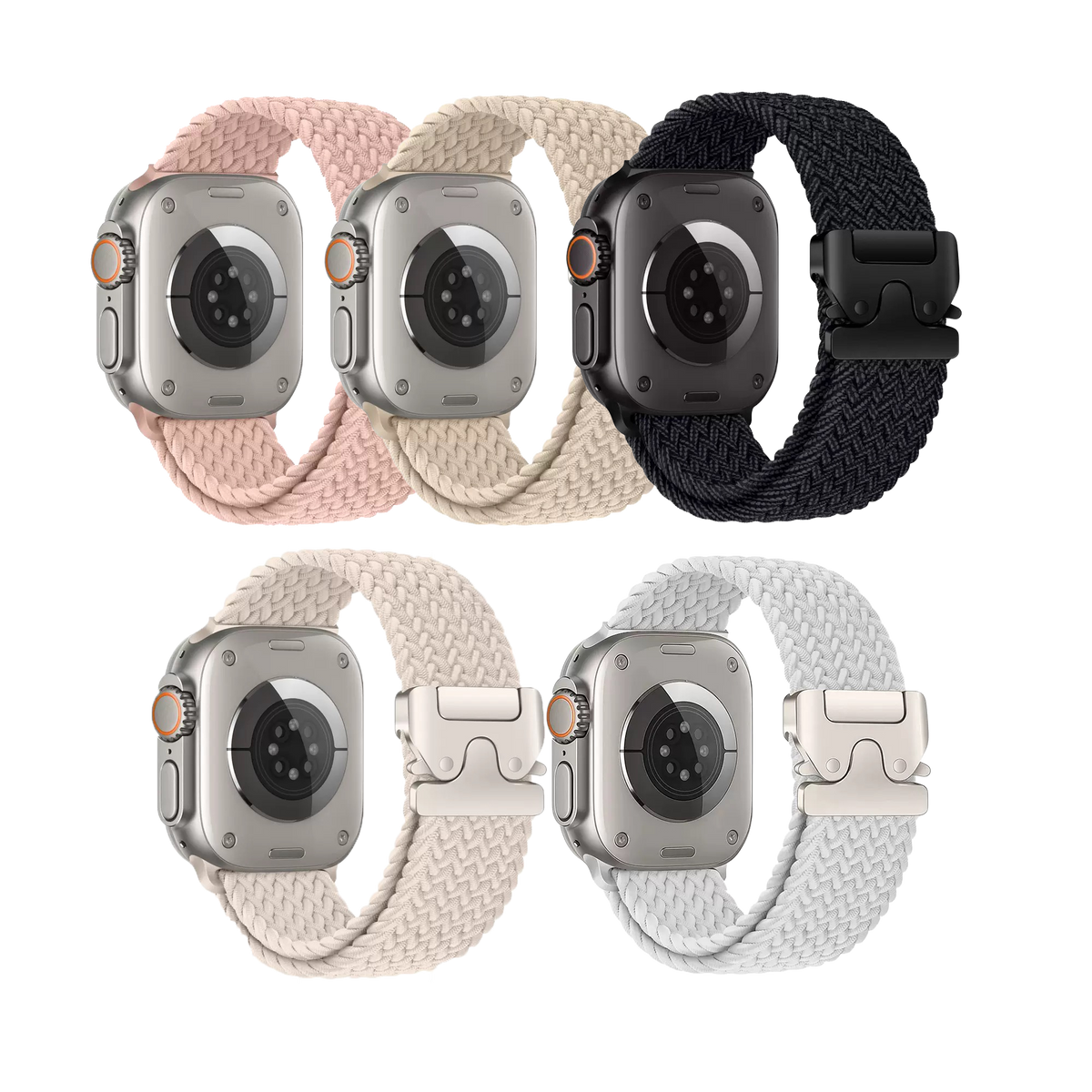 MOPAL Apple Watch 10 Series Compatible 42-41-40-38 mm Patterned Broom Nylon Watch Band · 3