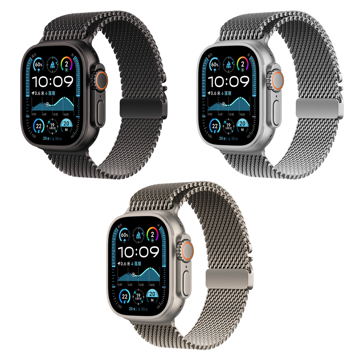 MOPAL Apple Watch 10 Series Compatible 46-49-45-44-42 mm Patterned Official Metal Watch Band · 3