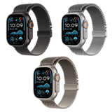 MOPAL Apple Watch 10 Series Compatible 46-49-45-44-42 mm Patterned Official Metal Watch Band · 3