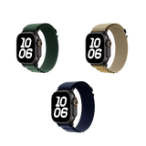 MOPAL Apple Watch 10 Series Compatible 46-49-45-44-42 mm Patterned Oster Nylon Watch Band · 1