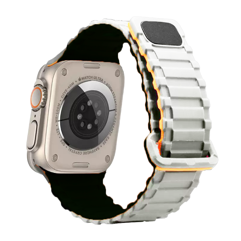 MOPAL Apple Watch Compatible 42 44 45 49 mm Patterned N-14 Silicone Watch Band · 4