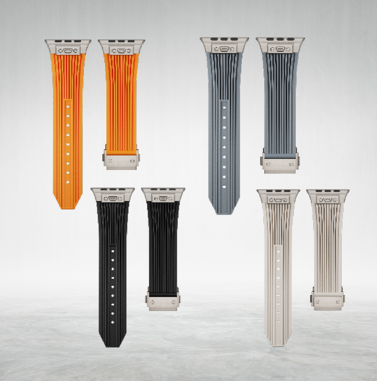 MOPAL Apple Watch Compatible 42 44 45 49 mm Patterned N-10 Fluororubber Watch Band · 3