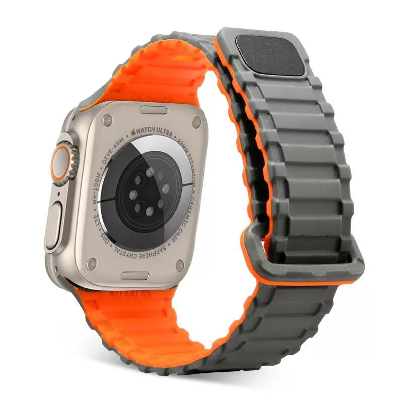 MOPAL Apple Watch Compatible 42 44 45 49 mm Patterned N-14 Silicone Watch Band · 3