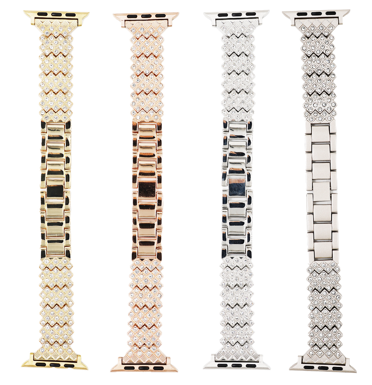 MOPAL Apple Watch Compatible 42 44 45 49 mm Patterned N-5 Metal Watch Band · 2