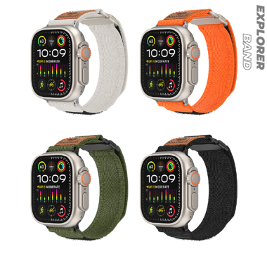 MOPAL Apple Watch Compatible 42 44 45 49 mm Patterned Explorer Watch Band · 1