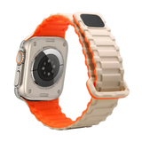 MOPAL Apple Watch Compatible 42 44 45 49 mm Patterned N-14 Silicone Watch Band · 5