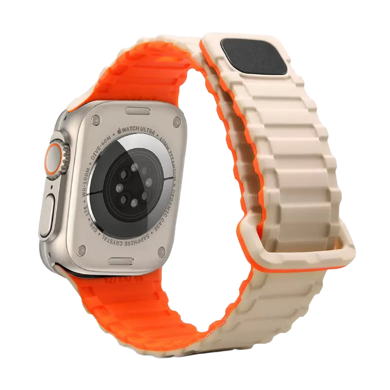 MOPAL Apple Watch Compatible 42 44 45 49 mm Patterned N-14 Silicone Watch Band · 5