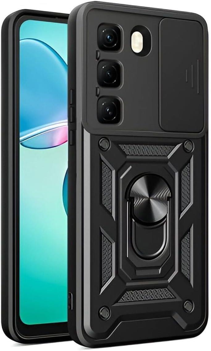 MOPAL Infinix Hot 50 4G Stand Sliding Shock-Resistant Slide Silicone Case · 2