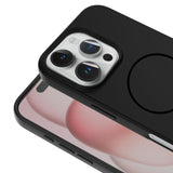 MOPAL iPhone 11 MagSafe-Compatible Velvet-Lined Soft Aqua Silicone Case · 4