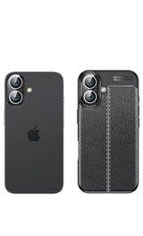 MOPAL iPhone 13 / 14 Deri Hissiyatlı Dikiş Detail Firo Silicone Case · 1