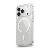 MOPAL MagSafe-Compatible Clear Glitter Detail Boxed Metal Buttons Sim Phone Case for iPhone 13 / iPhone 14 · 2
