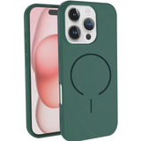 MOPAL iPhone 13/14 MagSafe-Compatible Velvet-Lined Soft Aqua Silicone Case · 3