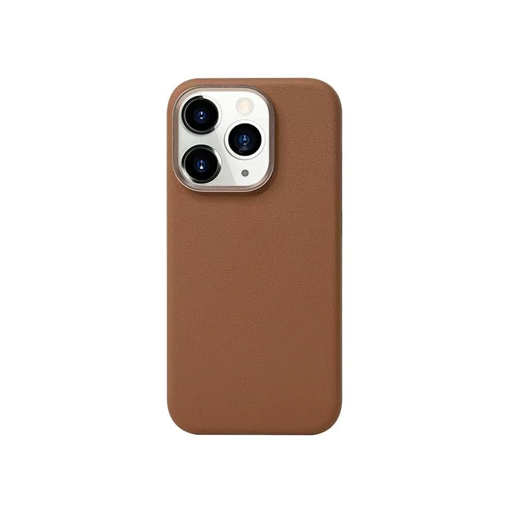 MOPAL MagSafe-Compatible Faux-Leather Look Let Silicone Case for iPhone 13 / iPhone 14 · 2