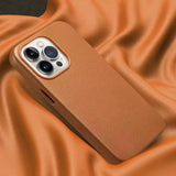 MOPAL MagSafe-Compatible Faux-Leather Look Let Silicone Case for iPhone 13 / iPhone 14 · 5