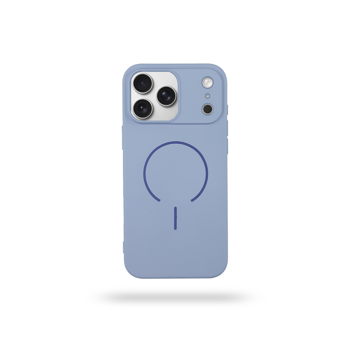 MOPAL MagSafe-Compatible Velvet-Lined Soft Aqua Silicone Case for iPhone 14 Plus / iPhone 15 Plus · 2