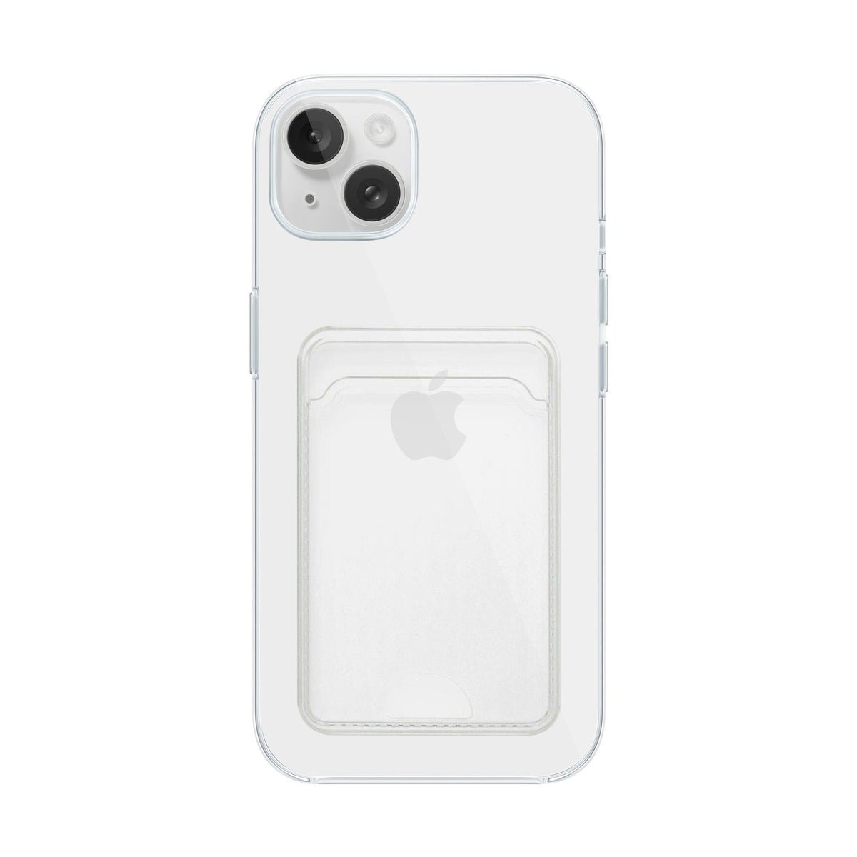 MOPAL iPhone 14 Plus Card Holder Clear Yuki Silicone Case · 2