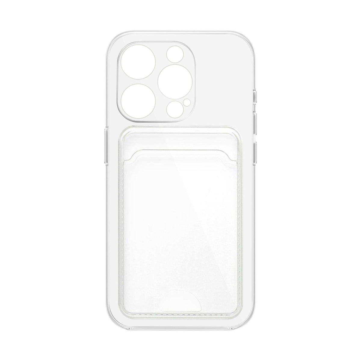 MOPAL iPhone 14 Pro Card Holder Clear Yuki Silicone Case · 2