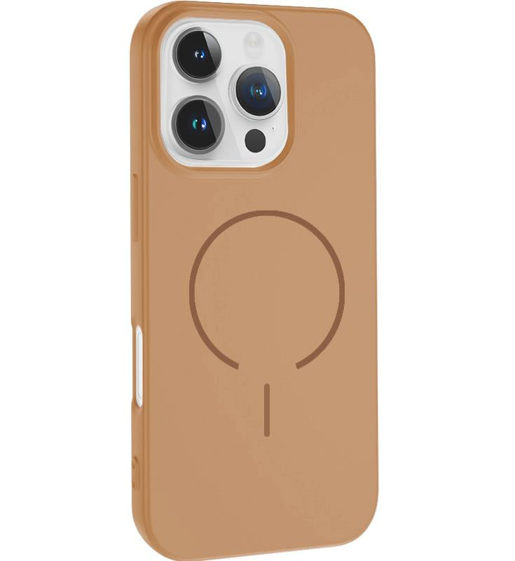 MOPAL iPhone 14 Pro Max MagSafe-Compatible Velvet-Lined Soft Aqua Silicone Case · 2