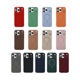MOPAL iPhone 15 MagSafe-Compatible Velvet-Lined Soft Aqua Silicone Case · 1