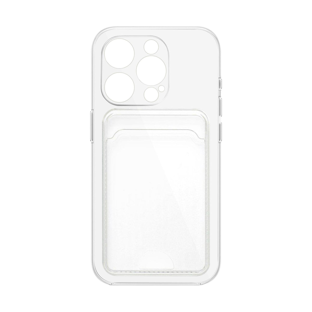 MOPAL iPhone 15 Pro Card Holder Clear Yuki Silicone Case · 1