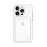 MOPAL iPhone 15 Pro Card Holder Clear Yuki Silicone Case · 2
