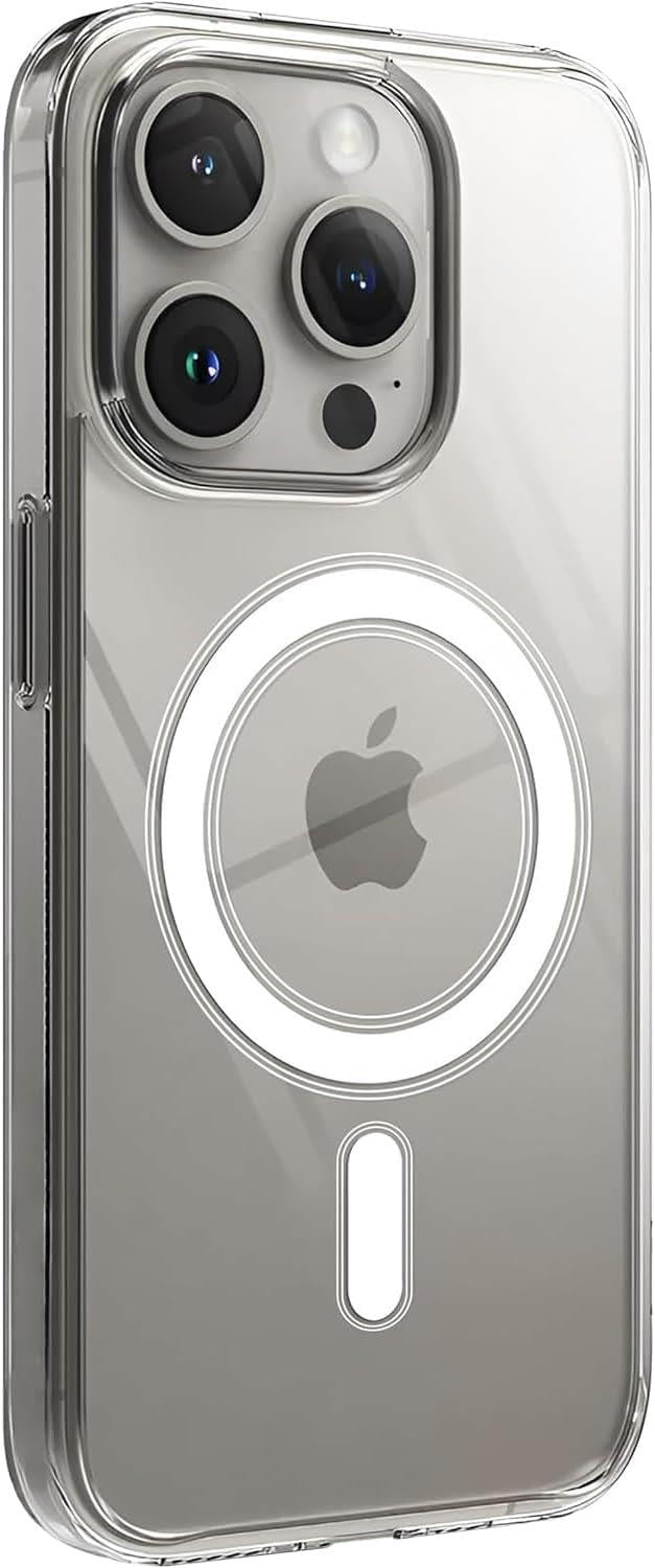 MOPAL iPhone 15 Pro Max MagSafe-Compatible Clear IQ Silicone Case · 1