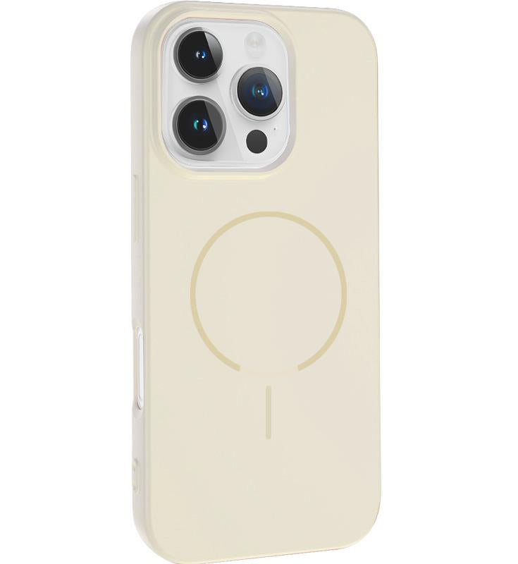 MOPAL iPhone 15 Pro Max MagSafe-Compatible Velvet-Lined Soft Aqua Silicone Case · 2